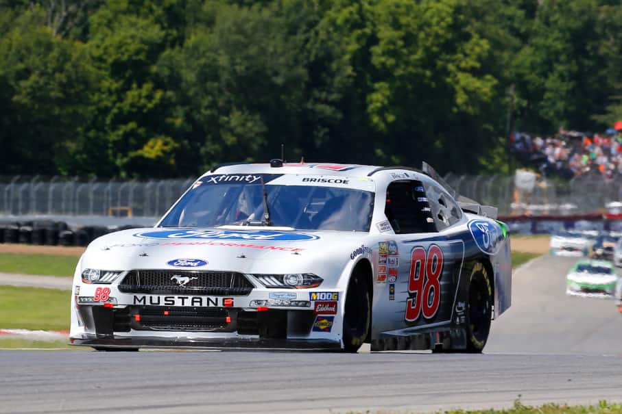 SHR’s Chase Briscoe (#98, seventh) and Cole Custer (eighth) joined Cindric in the top 10. SHR’s Chase Briscoe (#98, seventh) and Cole Custer (eighth) joined Cindric in the top 10.